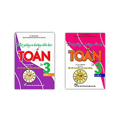 Sách - Combo Bài Giảng và Hướng Dẫn Học Toán Lớp 3 - Tập 1 + 2 (Dùng Kèm SGK Kết Nối Tri Thức Với Cuộc Sống)