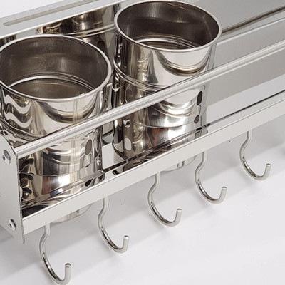 Kệ bếp đa năng Inox Eurolife EL-K1 (Trắng bạc)