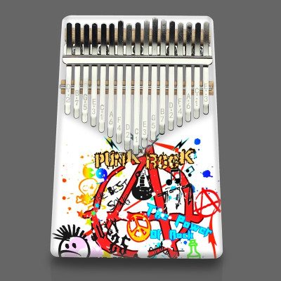 Đàn Kalimba 17 Phím - Đàn Kalimba Thumbs Piano Sử Dụng Ngón Tay | Tặng kèm búa chỉnh, khăn lau, dán nốt phím