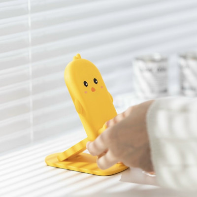 Giá Đỡ Điện Thoại - Ipad Hình Gấu Vịt dễ thương, Có Thể để nâng smartphone live stream tự chụp quay video cam trước Điều Chỉnh Độ Cao - miếng lót chuột