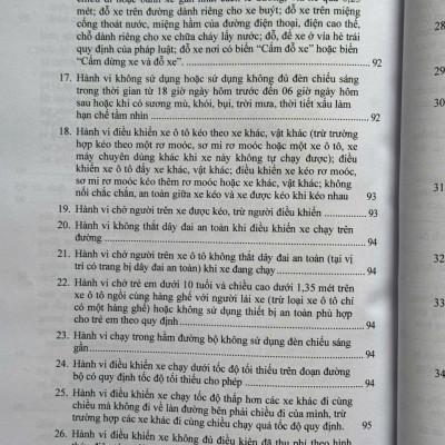 Sách Xử Phạt Vi Phạm Hành Chính Về Trật Tự, An Toàn Giao Thông Trong Lĩnh Vực Giao Thông Đường Bộ theo Nghị định 168/2024/NĐ-CP (V2559T)