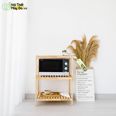Kệ Lò Vi Sóng OVEN RACK - Thiết Kế 3 Tầng - Chất Liệu Gỗ Thông - Dễ Dàng Lắp Ráp - Có 2 Màu Sắc Lựa Chọn