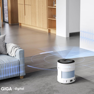 Robot Lọc Không Khí Ecovacs Airbot Andy Pro Kết Nối App Diệt Khuẩn UV - Hàng Chính Hãng