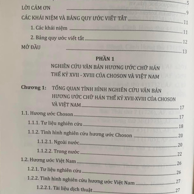 Nghiên cứu văn bản hương ước Choson thế kỷ XVII - XVIII và so sánh với hương ước Việt Nam cùng thời kỳNghiên cứu văn bản hương ước Choson thế kỷ XVII - XVIII và so sánh với hương ước Việt Nam cùng thời kỳ