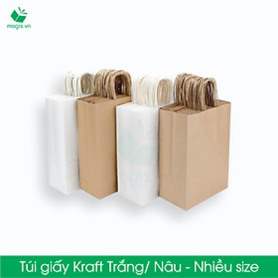 MTG4 MTG4T - 35x25x12 cm - Combo 25 túi giấy Kraft Nhật cao cấp
