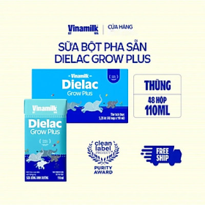 COMBO 48 HỘP SỮA BỘT PHA SẴN DIELAC GROW PLUS 110ML
