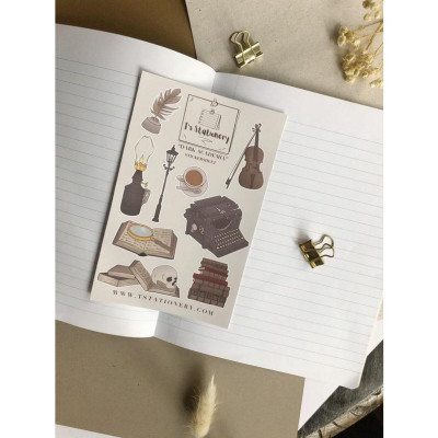 Sticker sheet dark academia  - chuyên dán, trang trí sổ nhật kí, sổ tay | Bullet journal sticker - stc010