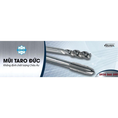 Mũi taro thẳng Volkel M 3 x 0.5