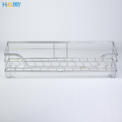 Kệ đựng chén dán tường nhà bếp inox 304 có khay nhựa Hobby Home Decor KCH