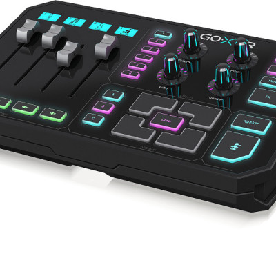 TC-Helicon GO XLR 4-Channel Mixer, Motorized Faders, Sound Board and Vocal Effects-Hàng Chính Hãng