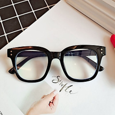 Kính Mắt Vuông Form To Gọng Nhựa Bản Dày Cho Nam Nữ