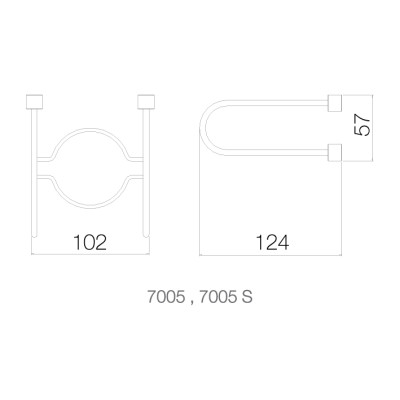 Giá để ly - 7005 - INOX SUS 304