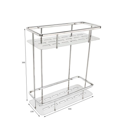 Kệ Inox Tấm Dài Đôi Tovashu TD2 (Inox 304 - Bảo hành 20 năm)