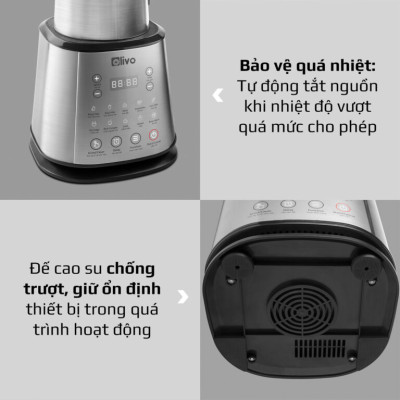 Máy Xay Sửa Hạt Olivo X20 Plus Thương Hiệu Mỹ 12 Chương Trình - Hàng Chính Hãng