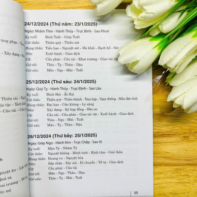 Ngày lành tháng tốt năm Ất Tỵ 2025 - Lê Quý Ngưu