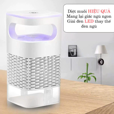 Đèn Bắt Muỗji Thông Minh 2in1 Loại Tốt – Quạt Động Cơ Từ Tính Siêu Êm, Diệt Muỗji Hiệu Quả , đèn trang trí