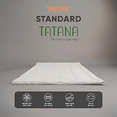 Tấm làm mềm nệm Topper TATANA Standard 160x200x5cm-Mềm mại-Êm ái.