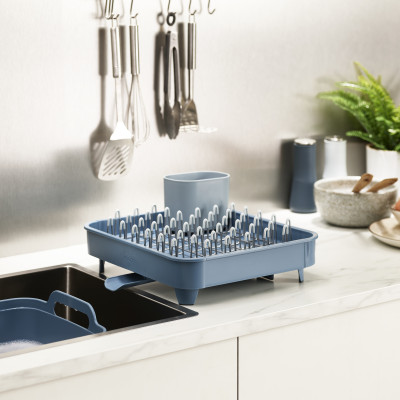 Kệ phơi tách chén Joseph Joseph 003123 - Extend Expandable Dish Drainer Editions Blue