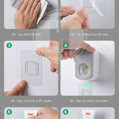 Dụng Cụ Nhả Kem Đánh Răng Tự Động E1922 - Màu Ngẫu Nhiên