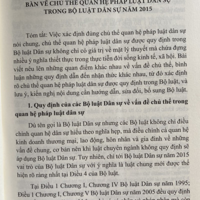Pháp Luật Dân Sự kinh Tế Và Thực Tiễn Xét Xử ( Tập 1 )