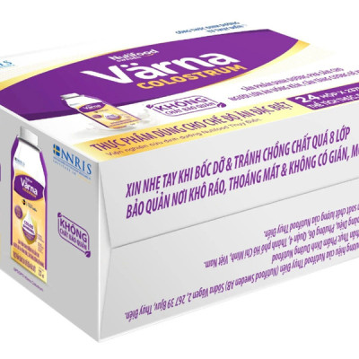 Thùng Sữa Non Pha Sẵn Värna Colostrum (24 Chai x 237ml) - Sữa Cho Người Già Tăng Cường Đề Kháng