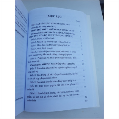 Sách BỘ LUẬT TỐ TỤNG HÌNH SỰ NĂM 2015 SỬA ĐỔI BỔ SUNG NĂM 2021 - C352TP