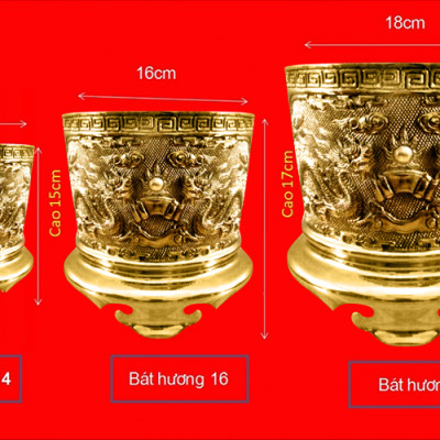 Bát Hương Dũng Thư (Đường Kính 14cm)