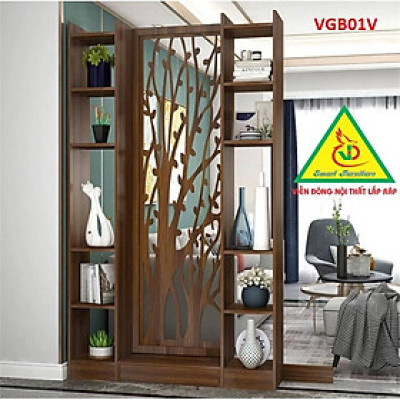 KỆ VÁCH NGĂN PHÒNG KHÁCH , NHÀ BẾP (1 VÁCH 2 KỆ) VGB01V