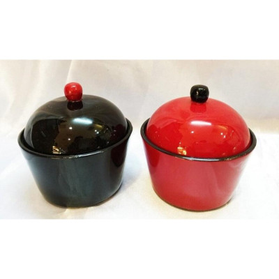 Hủ Trà cupcake Sơn Mài Cao Cấp Thanh Bình Lê đựng trà, bánh kẹo, vật dụng nhỏ, trang trí bàn kệ, nhà cửa, văn phòng