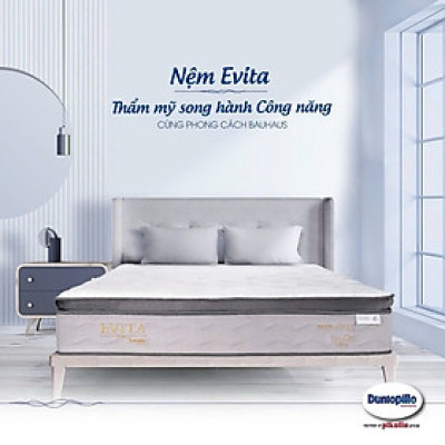 Nệm Lò Xo Túi Một Sợi Dunlopillo Evita - NEW kháng khuẩn, Êm Ái