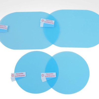 Combo 2 Miếng Dán Kính Chiếu Hậu Xe Ô Tô Chống Thấm Nước Loại Tròn