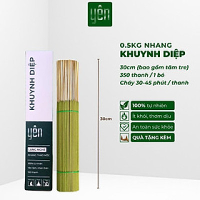 Nhang Thảo Mộc 0.5kg Giá Sỉ Quế Khuynh Diệp Hương Bài Loại 23-30-40cm 400-350-250 Thanh Yên 100 % Tự Nhiên Thờ Cúng