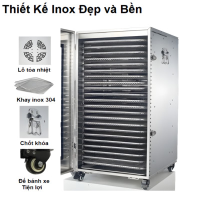 Máy sấy thực phẩm công nghiệp 22 khay. Thương hiệu Mỹ cao cấp Septree DBC-22A. Hàng chính hãng