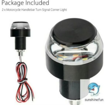 BỘ 2 ĐẦU GÙ TAY LÁI XE MÁY CÓ ĐÈN LED TRANG TRÍ XIN NHAN CỰC ĐẸP 