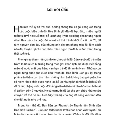 Chúng Ta Đòi Hòa Bình: Huỳnh Tấn Mẫm Và Phong Trào Yêu Nước, Tranh Đấu Của Thanh Niên, Sinh Viên, Học Sinh Sài Gòn, 1969-1975 _TRE