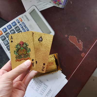 Bài Tây Mạ Vàng miDoctor Cao Cấp Nhũ Vàng 24K Chính Hãng