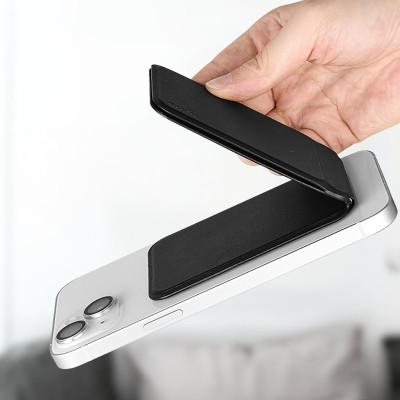 Giá đỡ da từ tính gấp gọn dạng ví kiêm gậy selfie kê điện thoại hiệu WIWU Wallet Mag XPro iPhone 16 15 14 13 12 s22 S23 S24 z fold flip - Hàng nhập khẩu