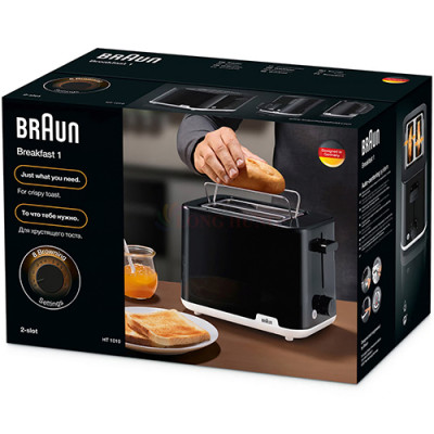 Máy nướng bánh mì Braun HT1010BK - Hàng chính hãng