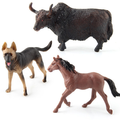 Bộ 6 đồ chơi ĐỘNG VẬT NUÔI nông trại N929-78 size lớn cho bé: NGỰA, BÒ SỮA, CHÓ, DÊ, HEO, BÒ ĐỰC