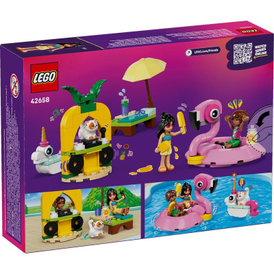 Đồ Chơi Lắp Ráp Bữa Tiệc Hồ Bơi Của Kỳ Lân Và Hồng Hạc - Lego Friends 42658 (99 Mảnh Ghép)
