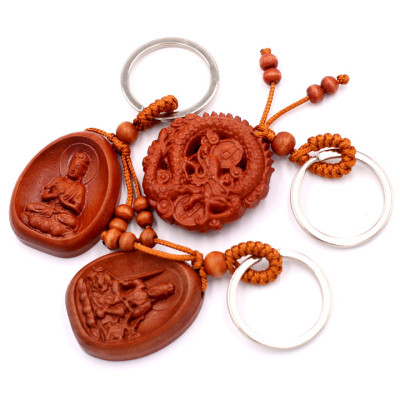 Combo 3 móc khóa Đại Nhật Như Lai - Văn Thù Bồ Tát - Rồng Phong Thủy - may mắn, bình an