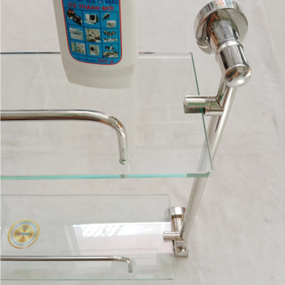 Kệ kính cường lực 2 tầng Kibath KB-812C