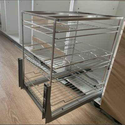 Kệ đựng gia vị chai lọ Ecalite EL-NP40B - Tủ ngang 400mm - Hàng chính hãng