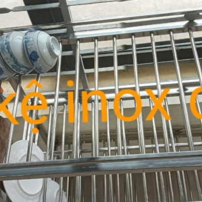 kệ để đồ nhà bếp inox 3 tầng c75 d104 ,s40 