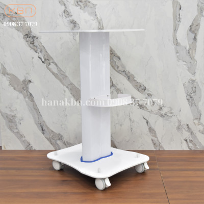 Chân Máy Thẩm Mỹ A0901 Trắng - Kệ Để Máy Thẩm Mỹ - 2 Tầng Cao 72cm