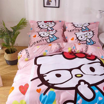 Bộ drap và vỏ chăn cotton Classic Kid VCK2008 ( 4 món )