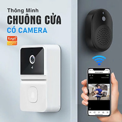 ChuôngCửa Không Dây Cao Cấp Kèm Camera Wifi – Kết Nối Ổn Định, Chống Nước, Xuyên Tường 300m