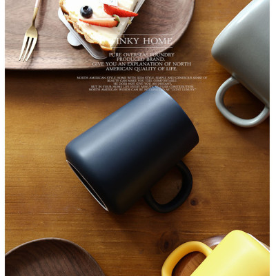 Ly gốm sứ màu pastel quai cầm phong cách Nhật