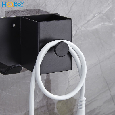 Kệ để máy sấy tóc đa năng inox 304 mẫu dán tường Hobby home decor MS5