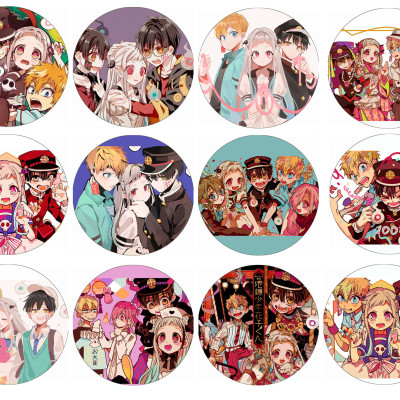 Huy hiệu Jibaku Shounen Hanako-kun combo 5 cái khác nhau